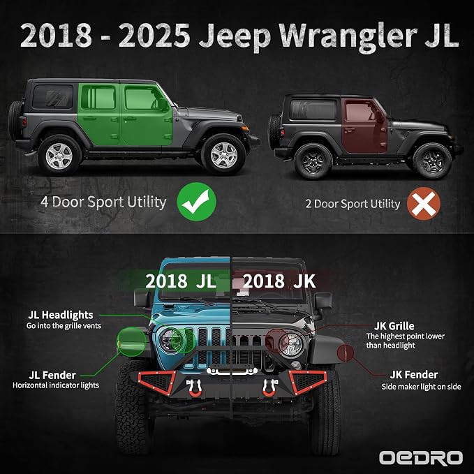 OEDRO 6 inch Running Boards, Drop Side Steps Compatible - Image 2