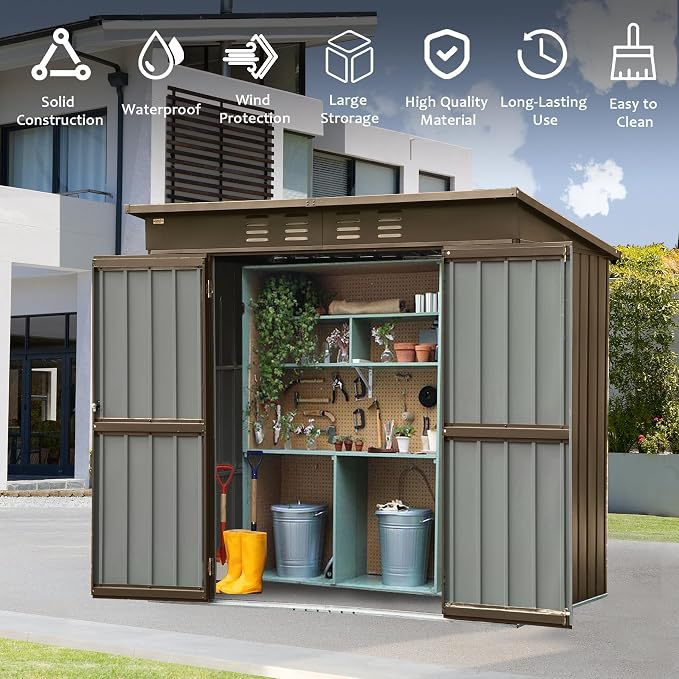 IKERY Metal Storage Shed - Image 5