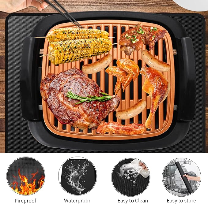 Heat Resistant Grill Mat, 24 x 36 inches Double-sided fireproof and waterproof - Image 4