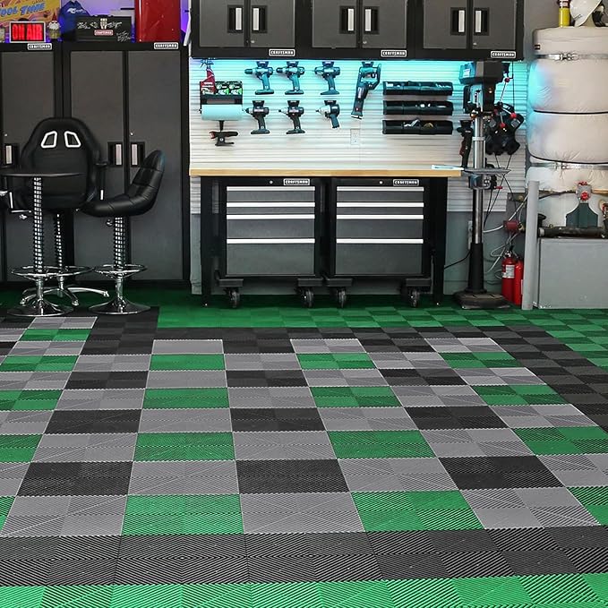 VEVOR Interlocking Drainage Mat, 12” x 12” Modular Interlocking Cushion - Image 8