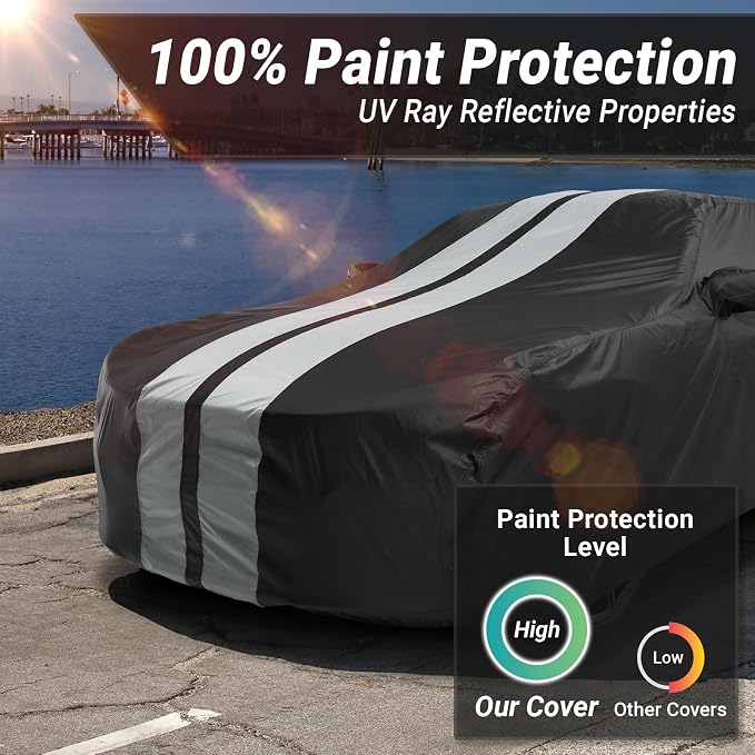 iCarCover Custom Car Cover for Pontiac 6000 2-Door, 4-Door Waterproof - Image 3