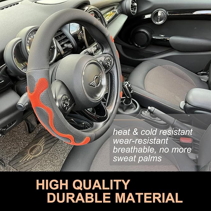 PINCTROT Large Size Comfy Grip Steering Wheel Cover, Anti-Slip Design, - Image 3