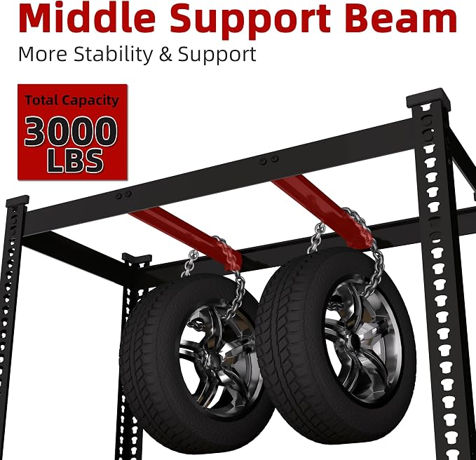 3 Packs 48" W x 24" D x 72" H Adjustable Garage Storage Shelves - Image 3