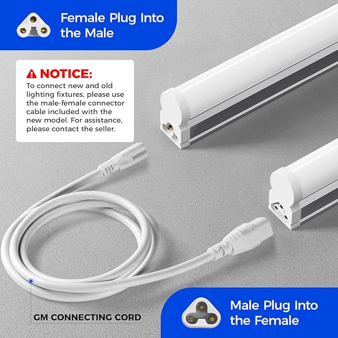 Barrina T5 LED Ceiling Light Fixtures, Corded Electric - Image 3