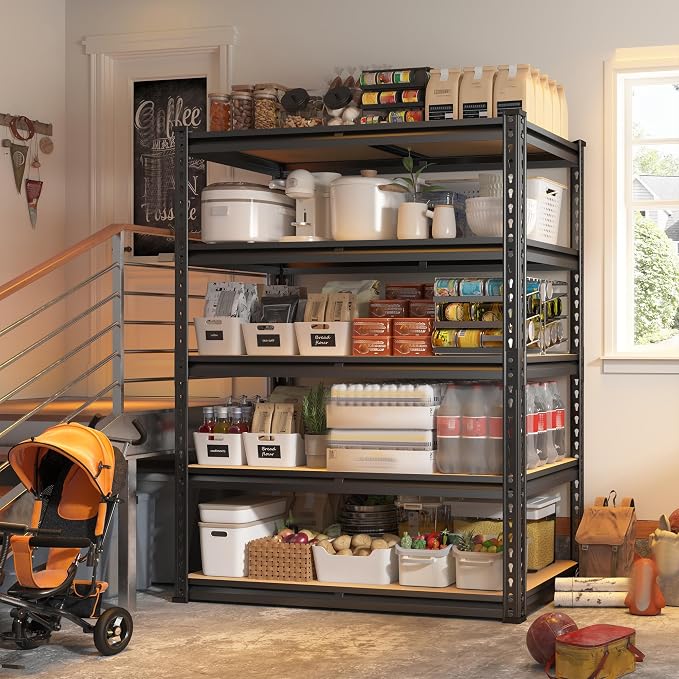 REIBII 2000LBS Garage Shelving Heavy Duty Storage Shelves 72" H Metal Shelving - Image 7