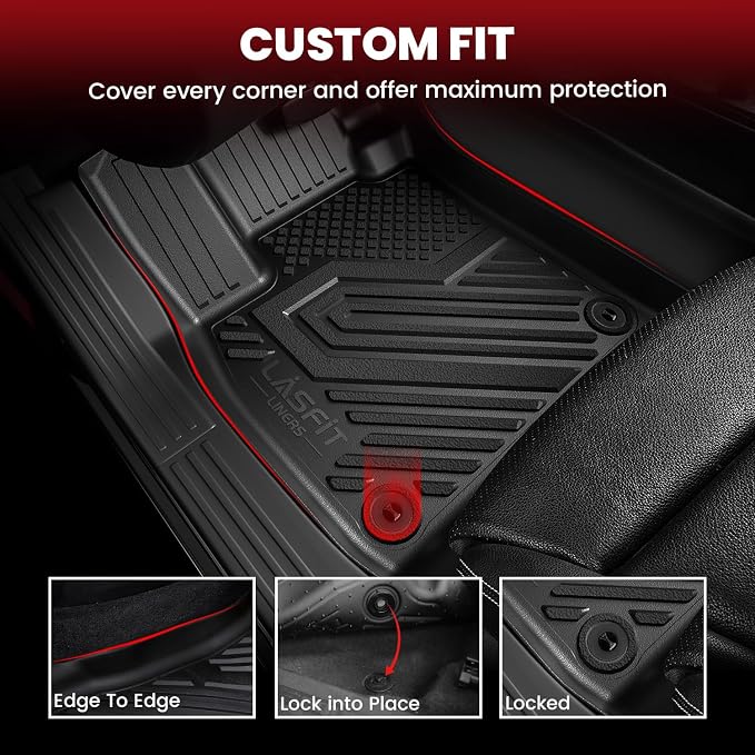 LASFIT Floor Mats & Cargo Mat for Buick Encore GX 2020-2026, TPE All Weather - Image 2