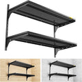 2 Tier 1.3x3ft Garage Shelving Wall Mounted, 400 lbs Load Capacity, 15.6x36inch by Unknown