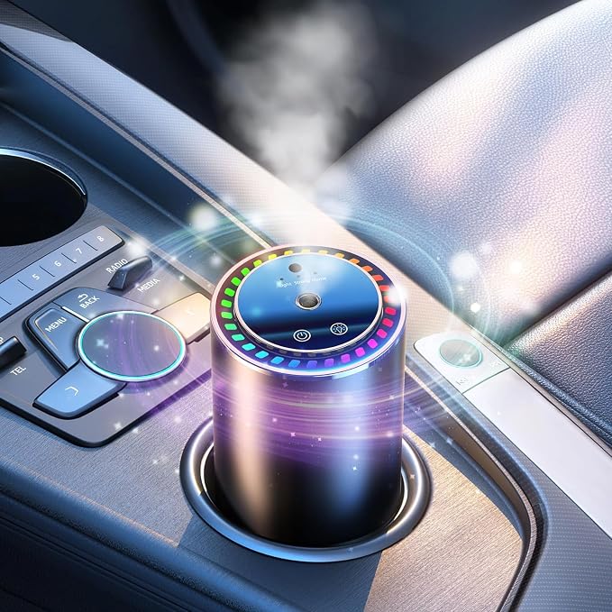Car Diffuser Smart Air Freshener, Auto On/Off by AI Chip, Built-in Battery by AREDAN