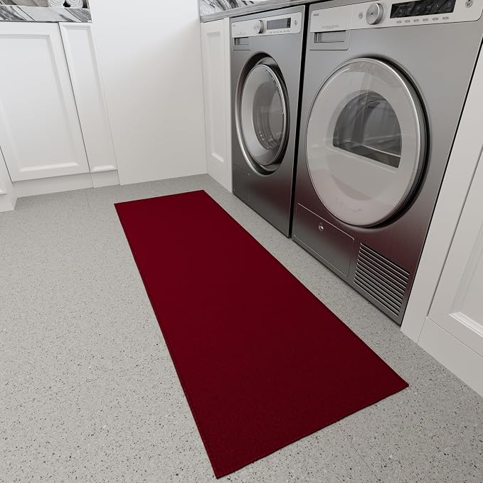 Ottomanson Hallway Runner Rug 2'2" x 6' Non Slip Solid Area Rugs Easy to Clean - Image 13