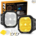 Auxbeam Color Play Series SAE Fog Lights, 3 Inch LED Fog Lights by Auxbeam