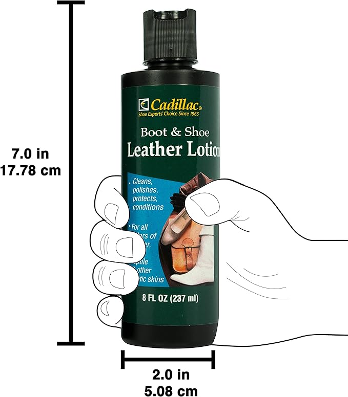 Cadillac Boot and Shoe Leather Lotion 8 Ounces - Image 6