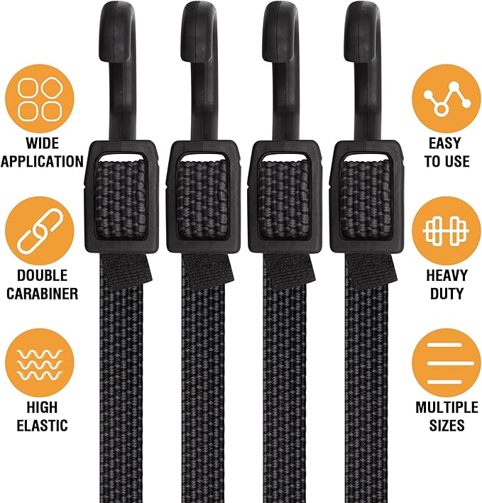 Bungee Cords, Flat Adjustable Bungee Cords - Image 8