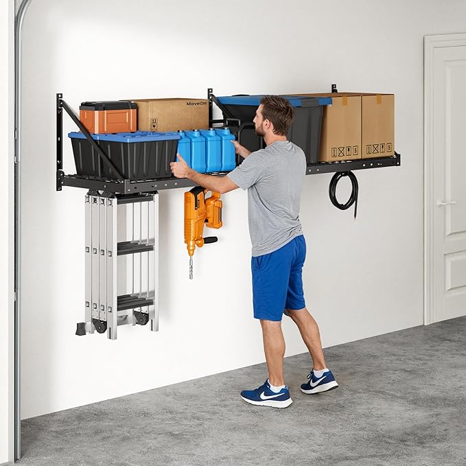 FLEXIMOUNTS 2-Pack 2x4ft Garage Wall Shelving - Image 7