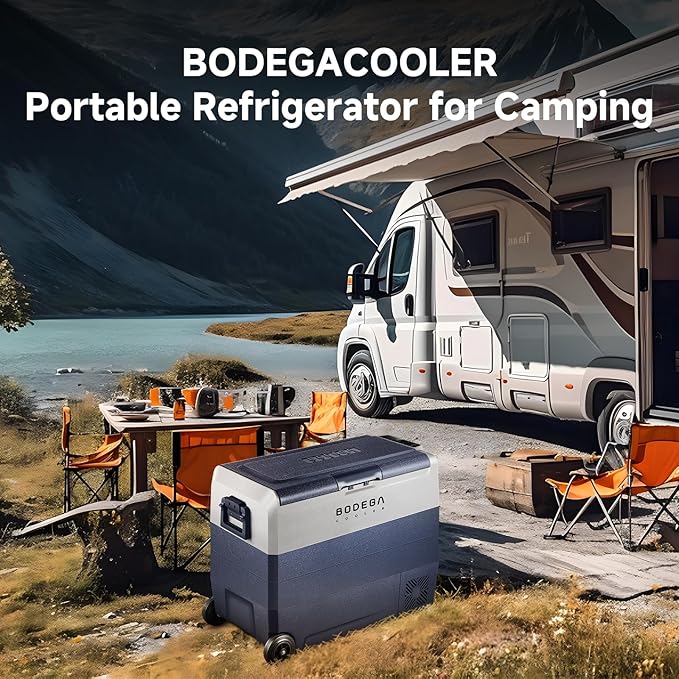 BODEGACOOLER 12 Volt Portable Refrigerator, 64 Quart Car Fridge Dual Zone - Image 2
