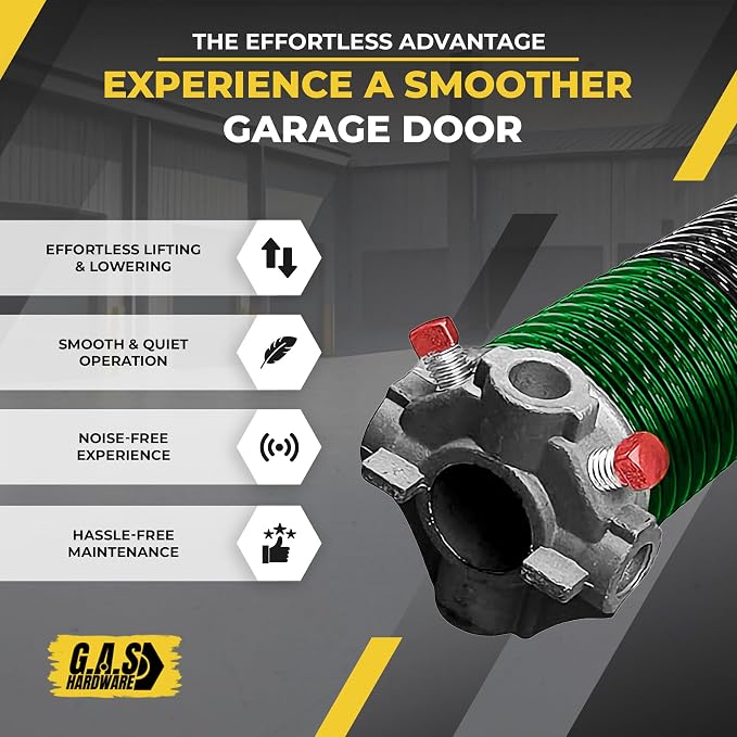 Garage Door Torsion Spring 243x1.75x33 Includes 1” Steel Bearing, Non-Slip - Image 5