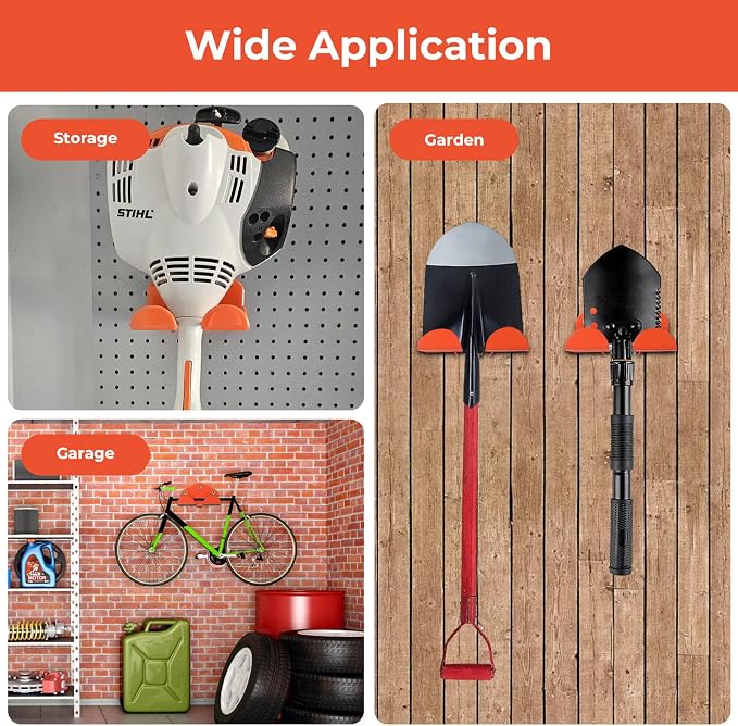 Weedeater Hanger, Heavy Duty Weed Eater Rack Waterproof Garage Organization - Image 7