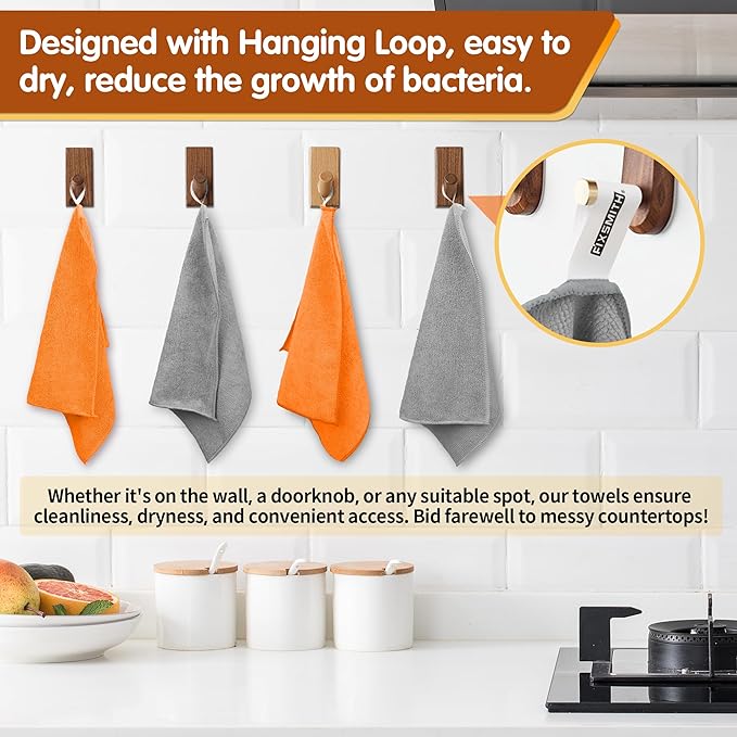 FIXSMITH Microfiber Cleaning Cloth -Pack of 12, Highly Absorbent Cleaning Rags - Image 4