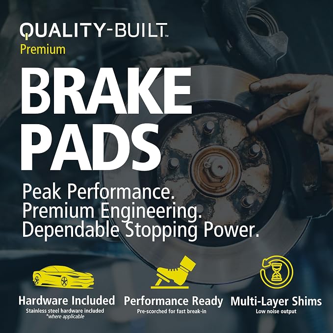 Premium Semi-Metallic Rear Brake Pads Compatible - Image 5