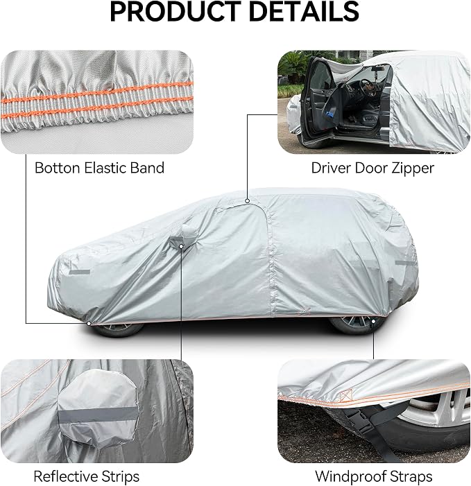 7-Layer Waterproof SUV Car Cover Fit - Image 5