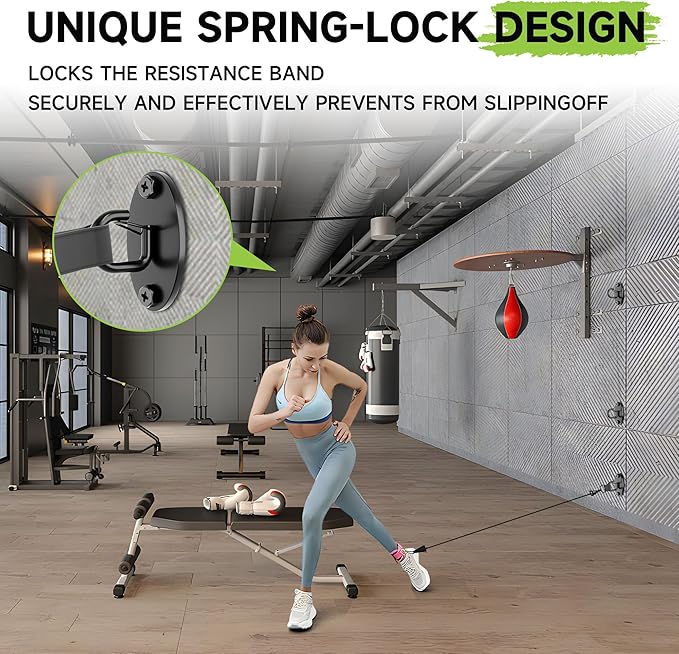 Resistance Band Wall Anchors System, Wall Mount Workout Anchors - Image 3