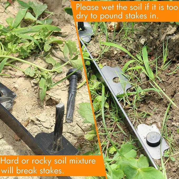 Landscape Edging Stakes, Spiral Nylon Anchoring Spikes - Image 6