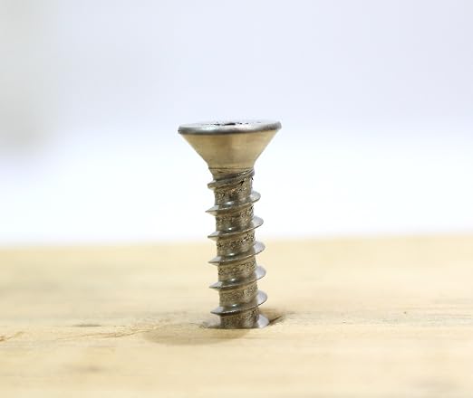 Bolt Dropper #4 x 3/8" Stainless Steel Flat Head Phillips Wood Screw, 18-8 - Image 6