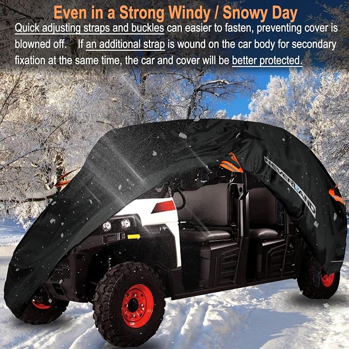 NEVERLAND UTV Cover Heavy Duty Ranger Cover Waterproof 2-3 Seater/4-6 Seater - Image 5