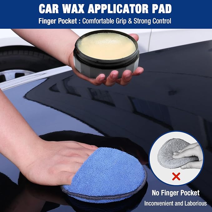 WORKPRO 12-Pack Car Wax Applicator Pads - Image 2