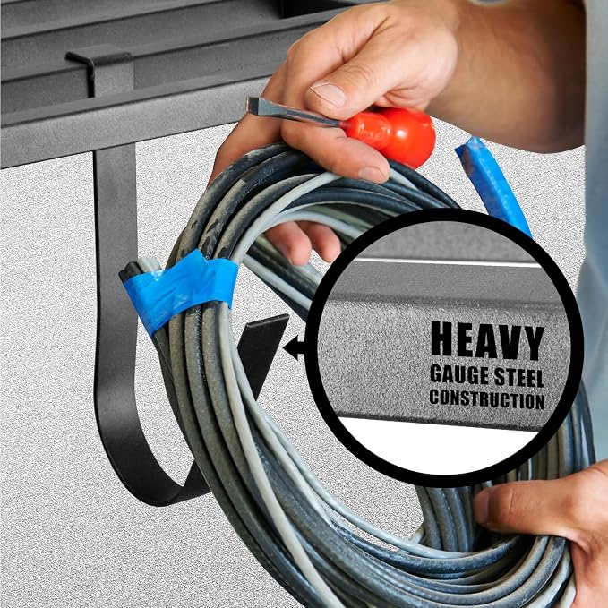 2 Pack Heavy Duty Garage Wall Shelving, Holds 200 lbs Each, Garage Shelving - Image 2