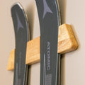 StoreYourBoard Minimalist Wood Ski Rack – Vertical Ski Storage Holder by StoreYourBoard