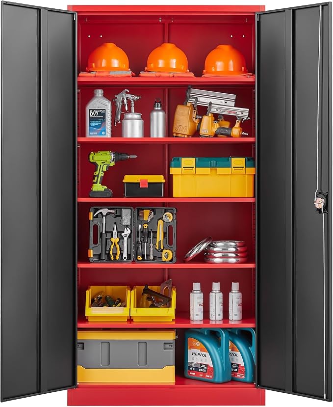 SISESOL Wide & Deep Metal Storage Cabinet - Image 3