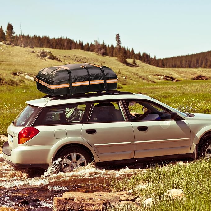 Kingfun Car Rooftop Cargo Carrier – Waterproof 20 Cubic Feet Car Roof Bag Fit - Image 8