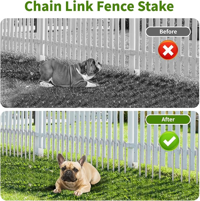 12 Inch Ground Stakes Heavy Duty J Hook 30-Pack Metal Spikes Galvanized Ground - Image 4
