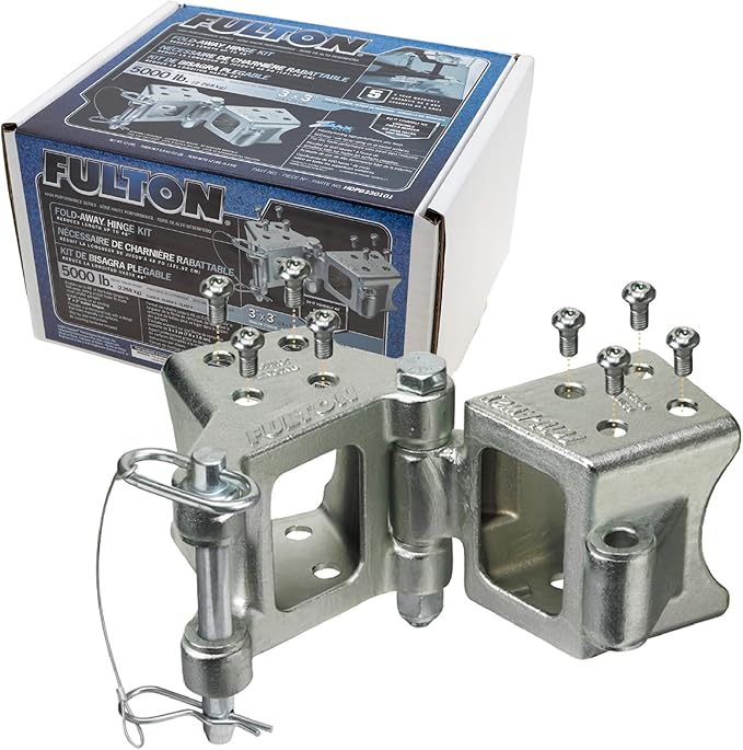 Fulton HDPB330101 Fold-Away Hinge Kit, Bolt On, 000 lbs. Capacity, 3 Inch x 3 by Fulton