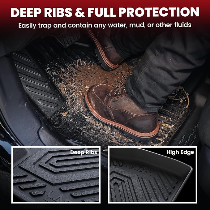 LASFIT Floor Mats & Cargo Mats for Volkswagen Tiguan 2017 2016 2015 2014 2013 - Image 3