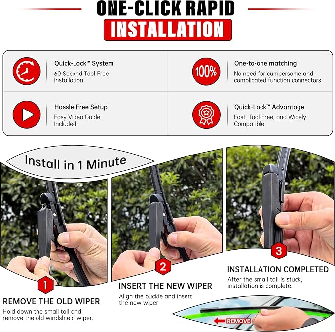 Windshield Wiper Blade Set Replacement - Image 3
