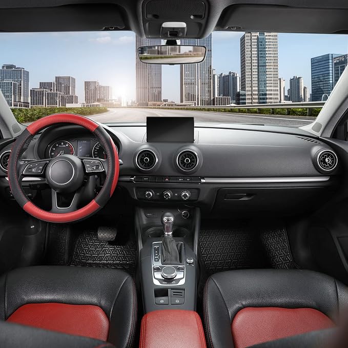 SEG Direct Car Steering Wheel Cover Universal Standard Size 14.5-15 inch - Image 2