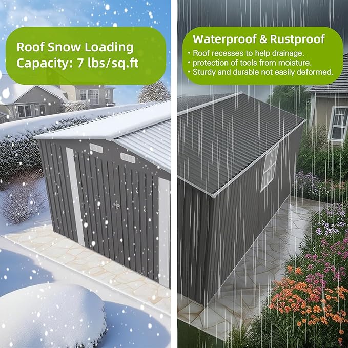 10x14 FT Outdoor Storage Shed - Image 5