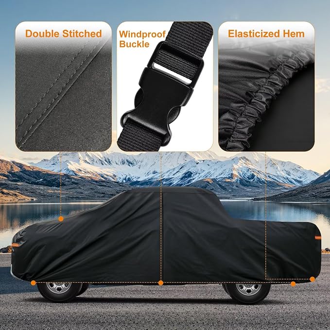 Kayme Truck Cover Custom Fit Chevy Silverado 1500 Extended Cab SB. Full - Image 4