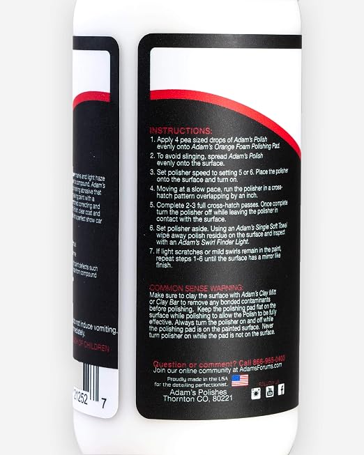 Adam's Polishes 2-Step Polishing System 12oz Combo - Image 5