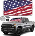 Autoamerics 1-Piece Windshield Sun Shade USA Art Flag by AutoamericsUS