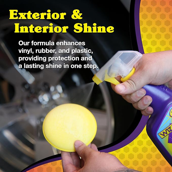 Wizards - Vinyl & Tire Shine Spray, Tire Dressing and Protectant, Professional - Image 3