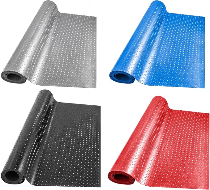 Boshen 7.5Ft x 17Ft Garage Floor Mat 2.5mm Thickened Rubber Flooring Roll - Image 7