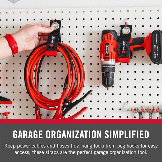 VELCRO Brand Easy Hang Extension Cord Organizer Holder | Large 18" Heavy Duty - Image 3