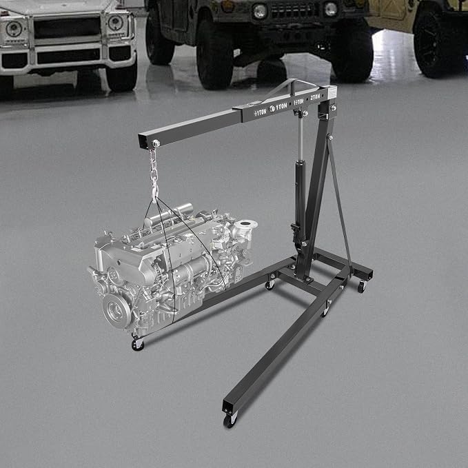 Folding Engine Hoist 1 Ton Engine Crane Lift - Image 4