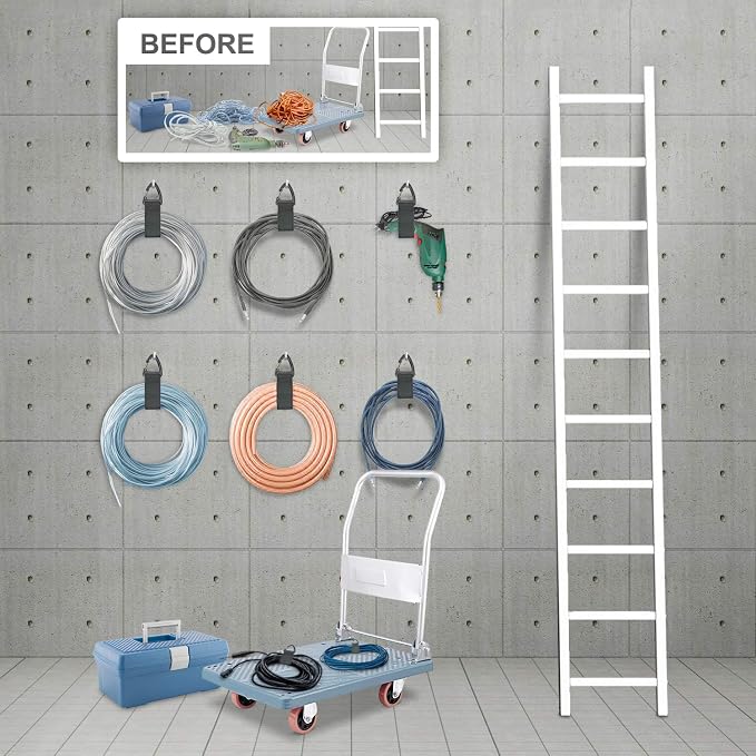 Extension Cord Organizer, Garage Organization and Storage, 16-Inch Heavy Duty - Image 3