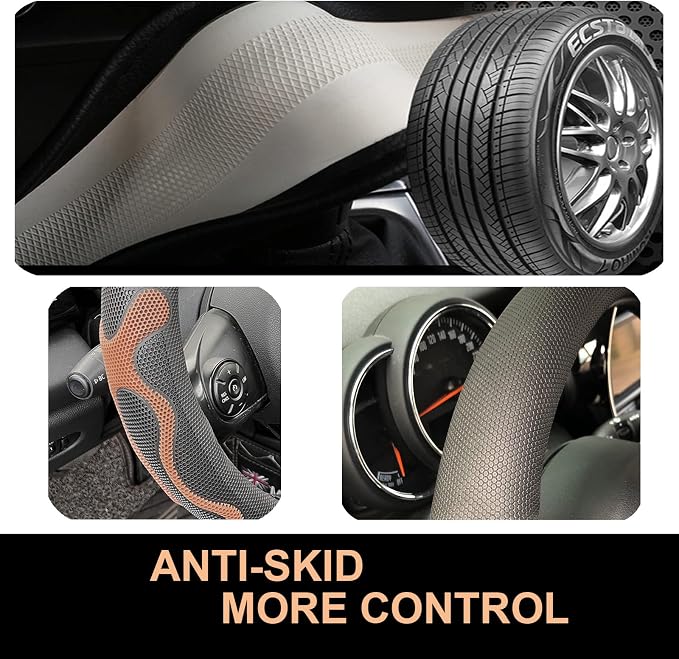 PINCTROT XL Size 17.5-18 Inch Comfy Grip Steering Wheel Cover - Image 5