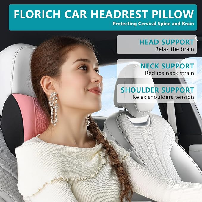 FLORICH Lumbar Support with Car headrest Back Pillow - Image 3