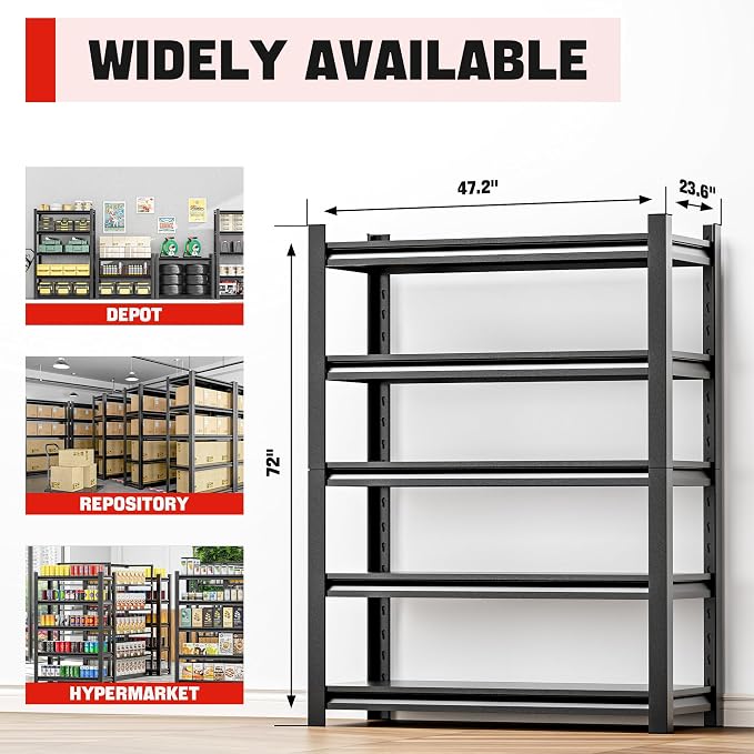 Heavy Duty Metal Storage Rack Shelving - Image 2