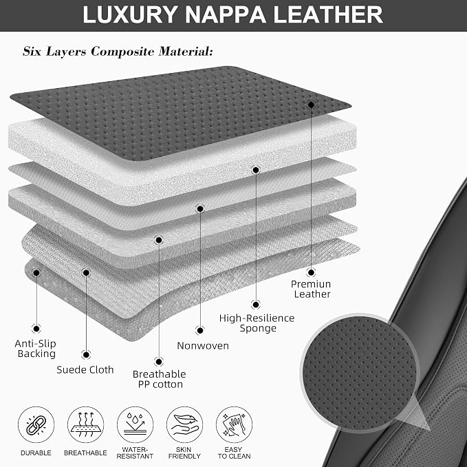 Front Seat Covers, 2 Pieces Universal Seat Covers - Image 7
